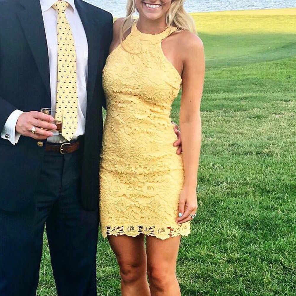Yellow Lace Dress